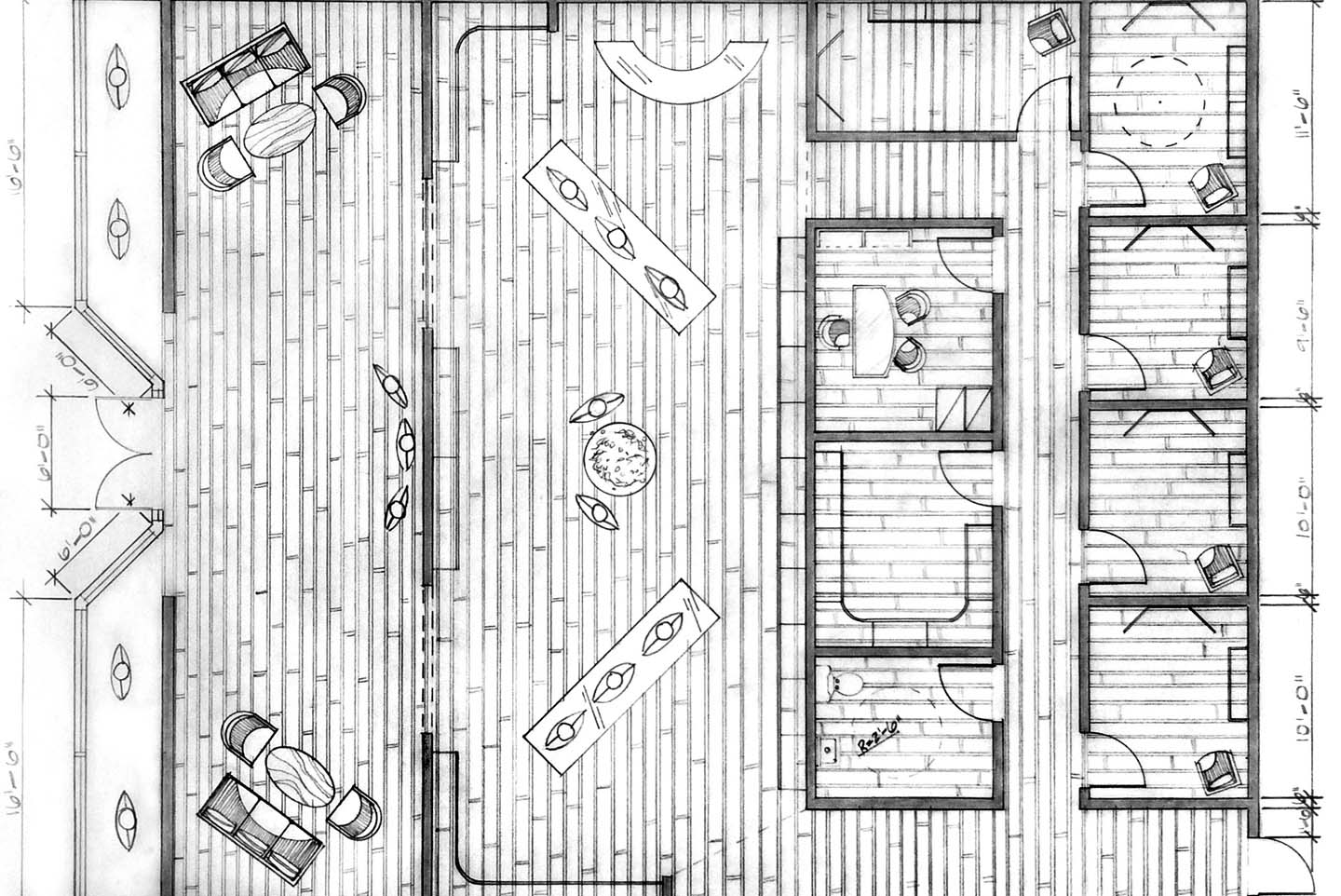 Drawing of a design or model